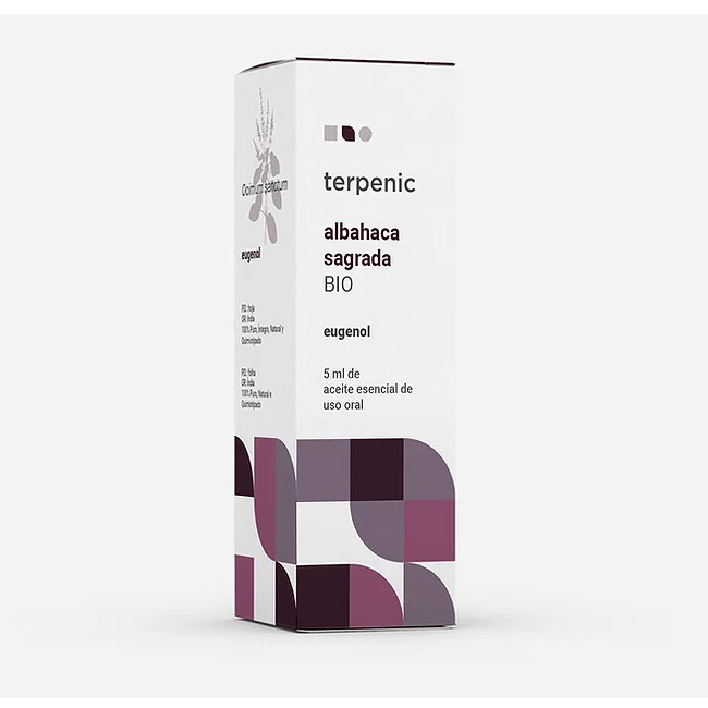 TERPENIC LABS ae albahaca sagrada Ocimum sanctum eugenol Aceite esencial BIO de uso oral