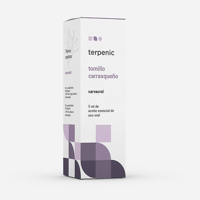 TERPENIC LABS ae tomillo carrasqueño Thymus capitatus carvacrol Aceite esencial BIO de uso oral
