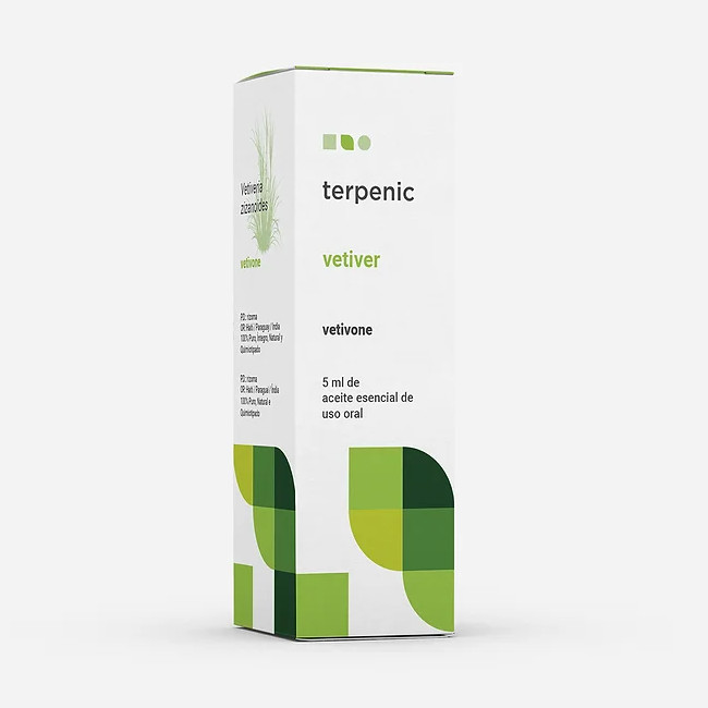 TERPENIC LABS ae vetiver Vetiveria zizanoides vetivone Aceite esencial de uso oral