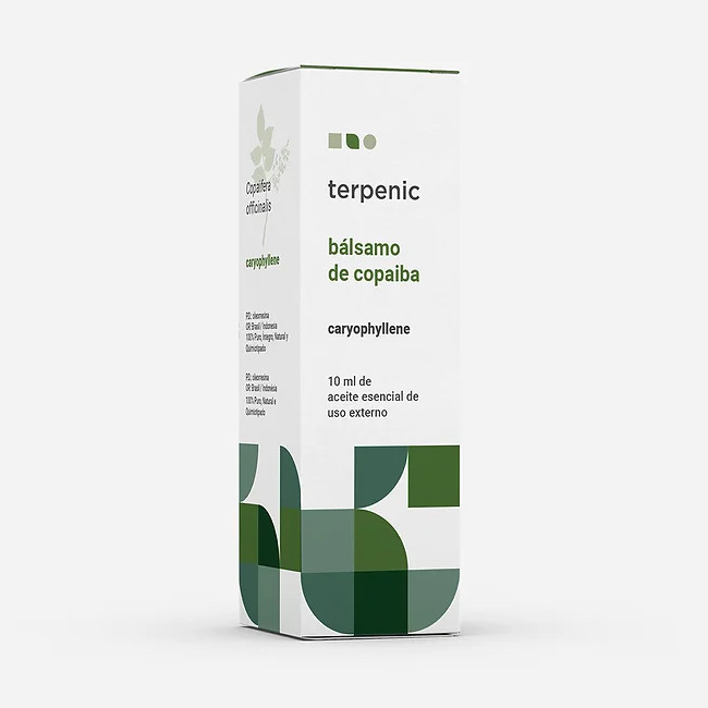 TERPENIC LABS ae bálsamo de copaiba Copaifera officinalis caryophyllene Aceite esencial de uso tópico
