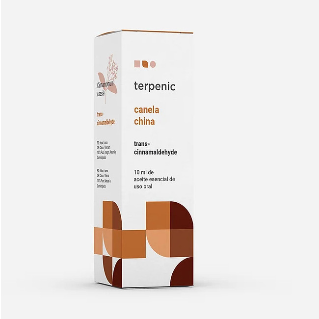TERPENIC LABS ae canela de china Cinnamomum cassia trans-cinnamaldehyde Aceite esencial BIO de uso oral