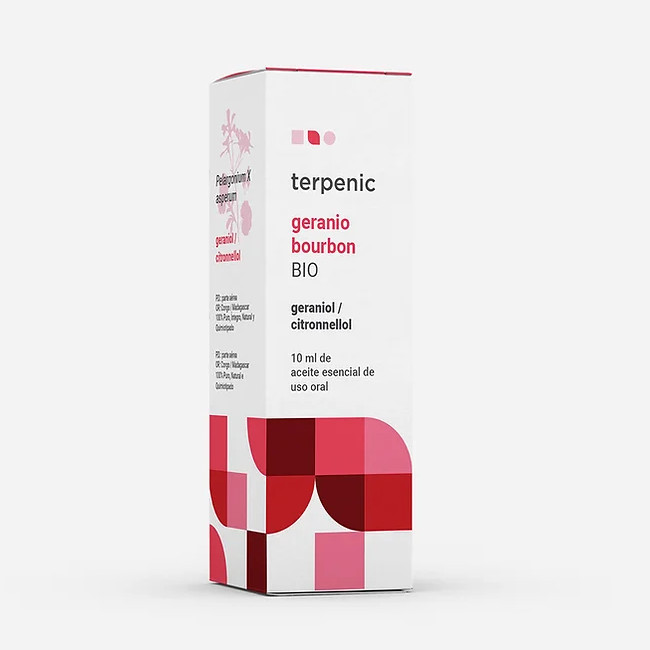 TERPENIC LABS ae geranio bourbon Pelargonium X asperum geraniol / citronellol Aceite esencial BIO de uso oral