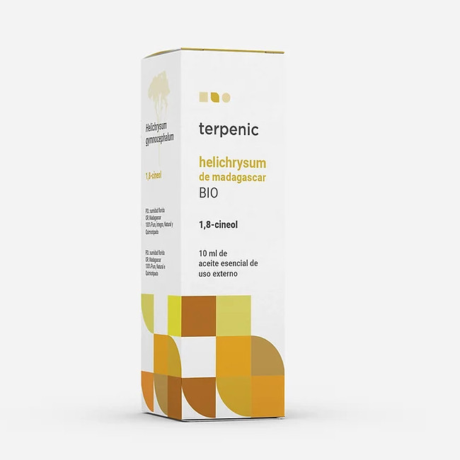 TERPENIC LABS ae helichrysum de madagascar Helichrysum gymnocephalum 1,8-cineol Aceite esencial BIO de uso tópico
