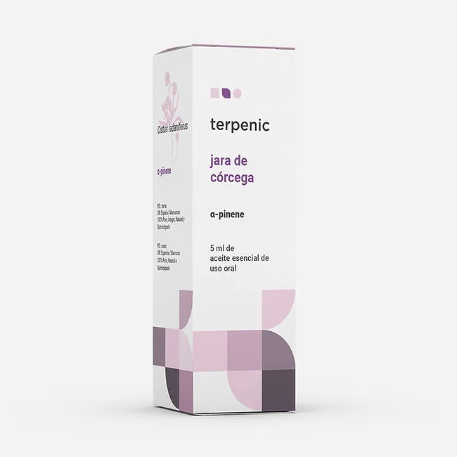 TERPENIC LABS ae jara de córcega Cistus ladaniferus alpha-pinene Aceite esencial BIO de uso oral