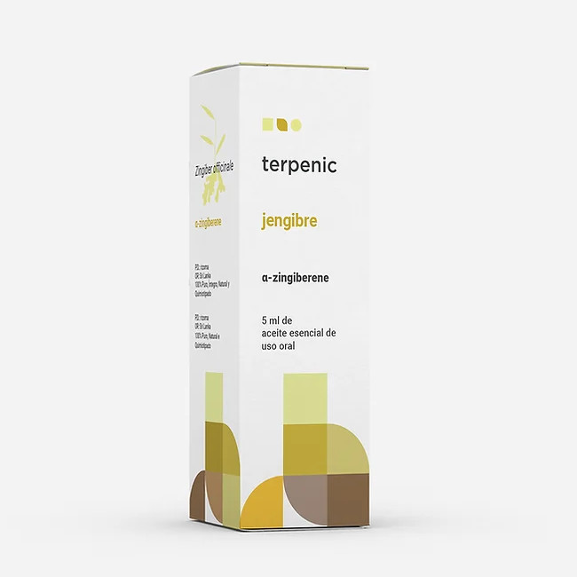 TERPENIC LABS ae jengibre Zingiber officinale alpha-zingiberene Aceite esencial BIO de uso oral