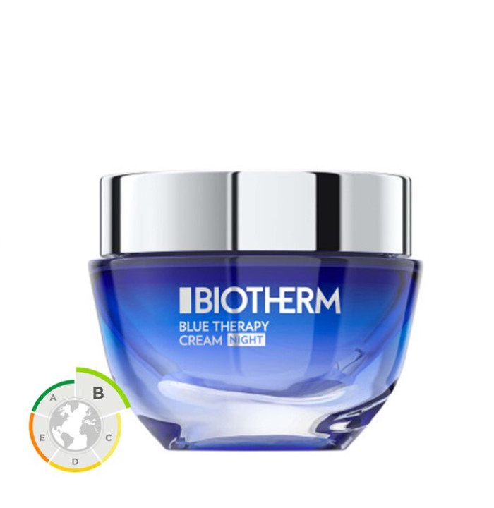 Biotherm regenera la piel. Life Plankton | Fermogenesis™ | Retinol BLUE THERAPY NIGHT Reparación de los signos visibles de la edad