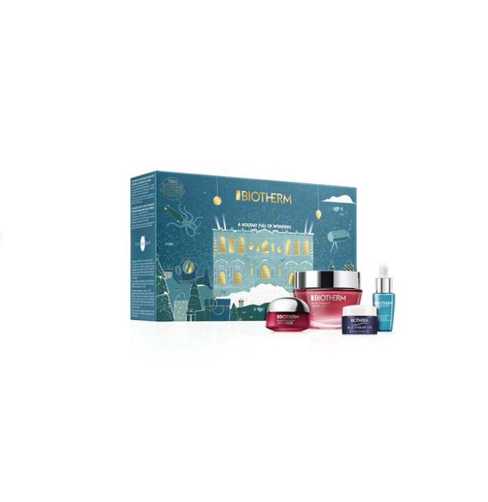 Biotherm regenera la piel. Life Plankton | Fermogenesis™ | Retinol COFRE DE REGALO BLUE THERAPY UPLIFT DAY