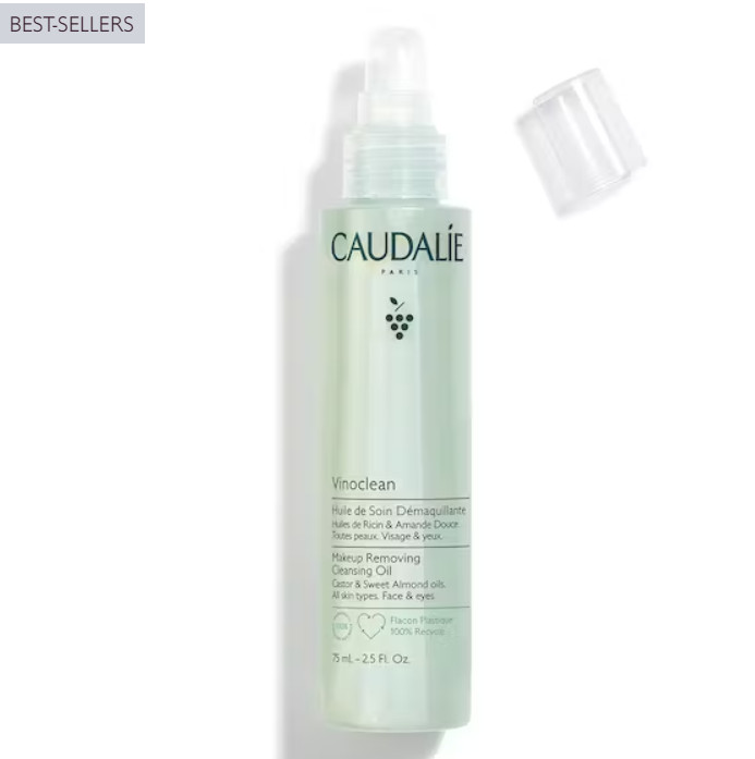CAUDALIE los beneficios de la vid para el tratamiento y cuidado de la piel. Vinoclean Aceite Tratante Desmaquillante