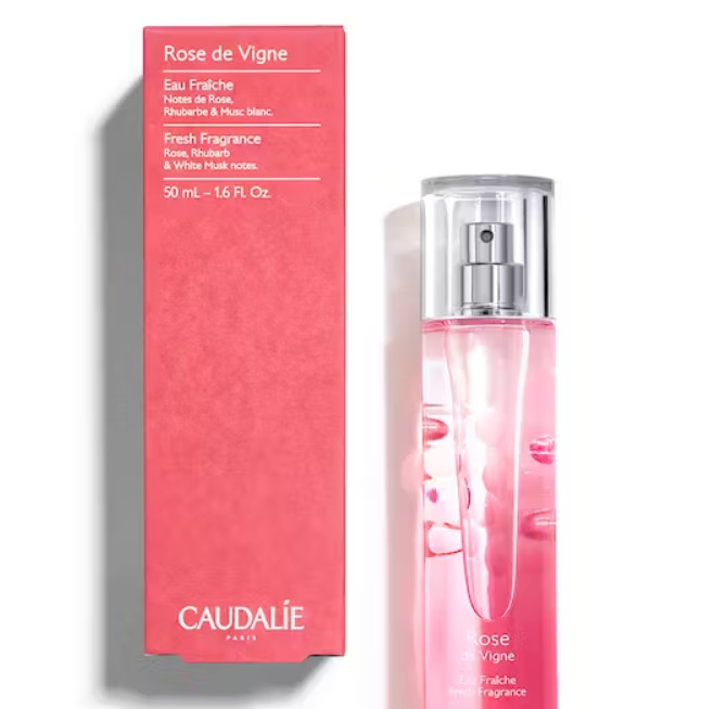 CAUDALIE los beneficios de la vid para el tratamiento y cuidado de la piel. Agua Fresca Rose de Vigne