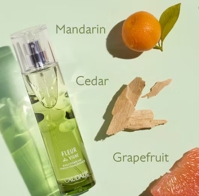 CAUDALIE los beneficios de la vid para el tratamiento y cuidado de la piel. Agua Fresca Fleur de Vigne