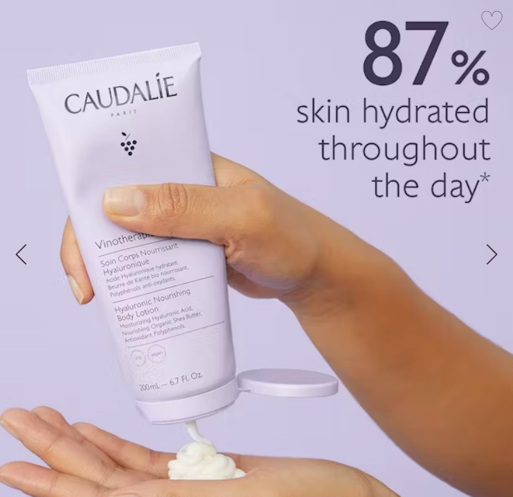 CAUDALIE los beneficios de la vid para el tratamiento y cuidado de la piel. Vinotherapist™ Tratamiento Corporal Nutritivo Hialurónico