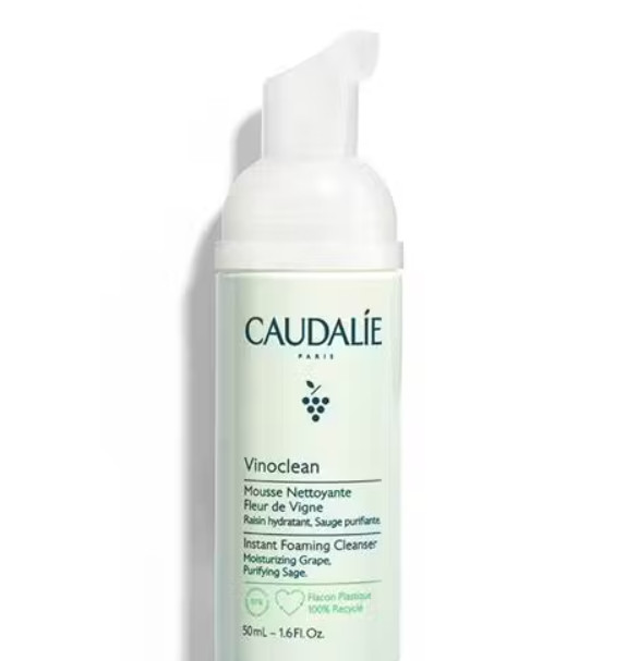 CAUDALIE los beneficios de la vid para el tratamiento y cuidado de la piel. Vinoclean Espuma Limpiadora