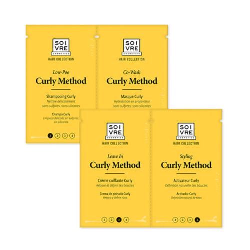 SOIVRE COSMETICS NUTRE, REPARA, FORTALECE, DENSIFICA E HIDRATA SU CABELLO MONODOSIS CURLY METHOD 4 X 5ML Curly Method Recupera y dale vida a tus rizos.
