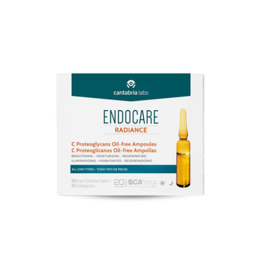 ENDOCARE tratamiento del envejecimiento cutáneo ENDOCARE RADIANCE C Proteoglicanos Oil-free Ampollas