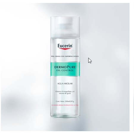 Eucerin productos dermocosméticos que cuidan la piel DERMOPURE OIL CONTROL Agua Micelar