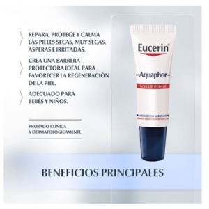 Eucerin productos dermocosméticos que cuidan la piel Aquaphor SOS Regenerador Labial