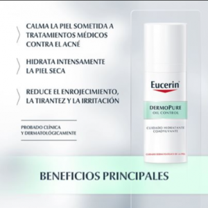 Eucerin productos dermocosméticos que cuidan la piel DERMOPURE OIL CONTROL Coadyuvante