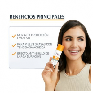 Eucerin productos dermocosméticos que cuidan la piel Sun Gel Crema Oil Control Dry Touch FPS 50+