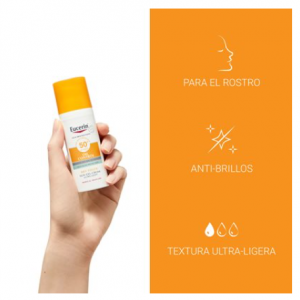 Eucerin productos dermocosméticos que cuidan la piel Sun Gel Crema Oil Control Dry Touch FPS 50+