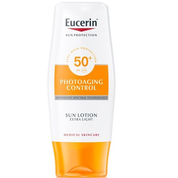 Eucerin productos dermocosméticos que cuidan la piel Sun Lotion Photoaging Control Extra Light FPS 50+