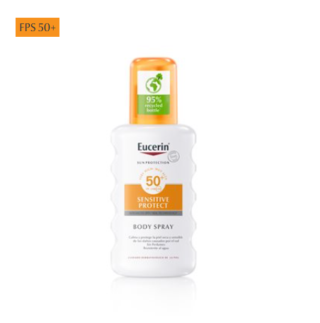 Eucerin productos dermocosméticos que cuidan la piel Sun Body Sensitive Protect Spray FPS 50+