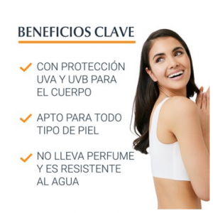 Eucerin productos dermocosméticos que cuidan la piel Sun Body Sensitive Protect Spray FPS 50+