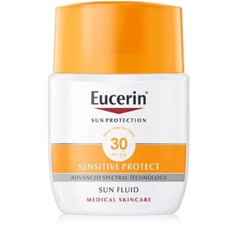 Eucerin productos dermocosméticos que cuidan la piel Sun Fluid Sensitive Protect FPS 30