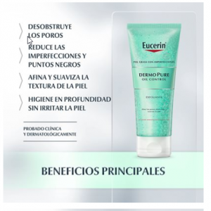 Eucerin productos dermocosméticos que cuidan la piel DERMOPURE OIL CONTROL Exfoliante