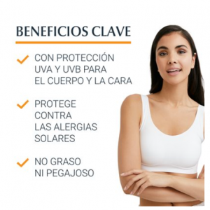 Eucerin productos dermocosméticos que cuidan la piel Sun Body Allergy Protect Gel-Crema FPS 50+