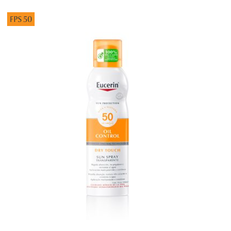 Eucerin productos dermocosméticos que cuidan la piel Sun Body Oil Control Aerosol Spray FPS 50