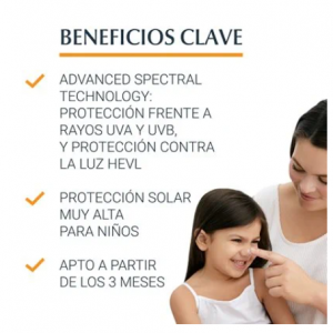 Eucerin productos dermocosméticos que cuidan la piel Kids Sun Lotion Sensitive Protect FPS 50+