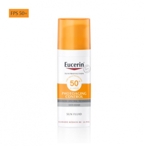 Eucerin productos dermocosméticos que cuidan la piel Sun Face Photoaging Control Fluid FPS 50+