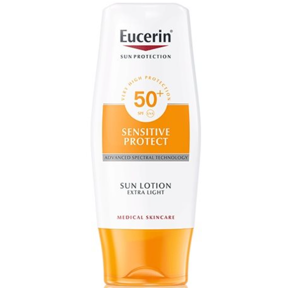Eucerin productos dermocosméticos que cuidan la piel Sun Lotion Extra Light Sensitive Protect FPS 50+
