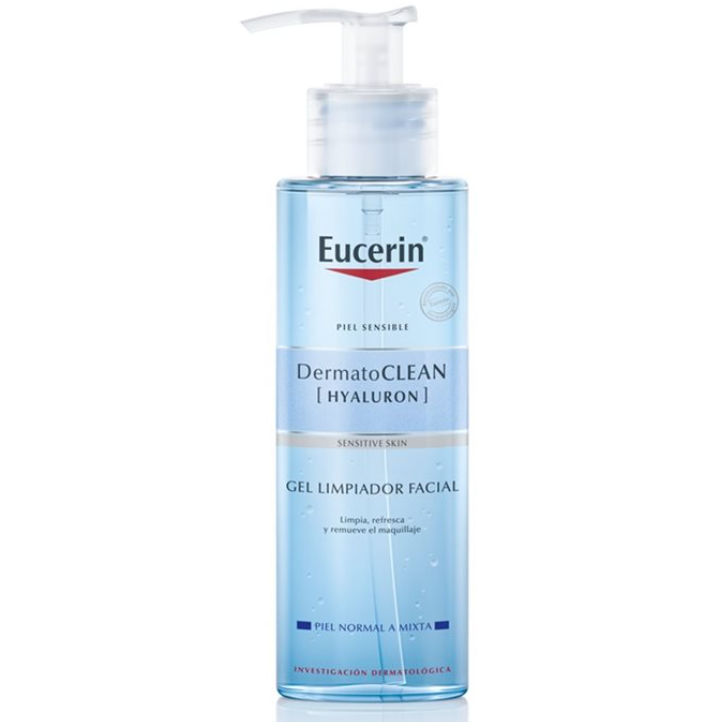 Eucerin productos dermocosméticos que cuidan la piel DermatoCLEAN [HYALURON] Gel Limpiador