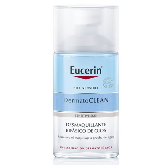 Eucerin productos dermocosméticos que cuidan la piel DermatoCLEAN Desmaquillante Micelar para Ojos