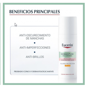 Eucerin productos dermocosméticos que cuidan la piel DERMOPURE OIL CONTROL Fluido Protector FPS30