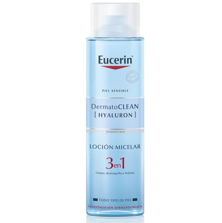 Eucerin productos dermocosméticos que cuidan la piel DermatoCLEAN [HYALURON] Agua Micelar 3 en 1
