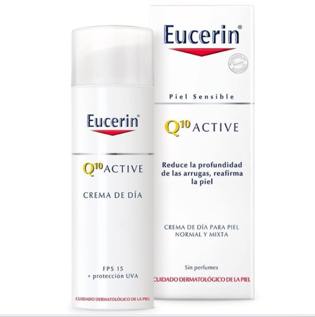 Eucerin productos dermocosméticos que cuidan la piel Eucerin Q10 ACTIVE Crema de Día para piel normal o mixta FPS15 + UVA