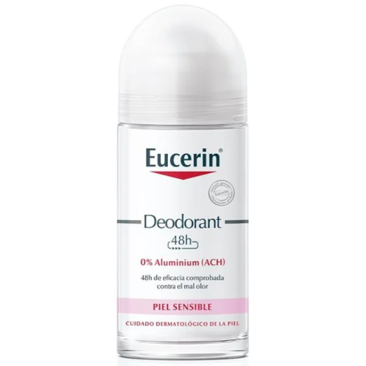 Eucerin productos dermocosméticos que cuidan la piel Desodorante 0% Aluminio Roll-On 24h
