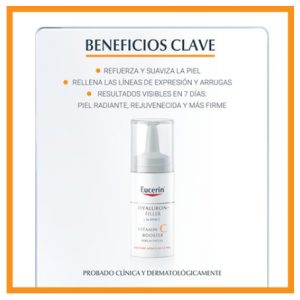 Eucerin productos dermocosméticos que cuidan la piel Hyaluron-Filler Vitamin C Booster
