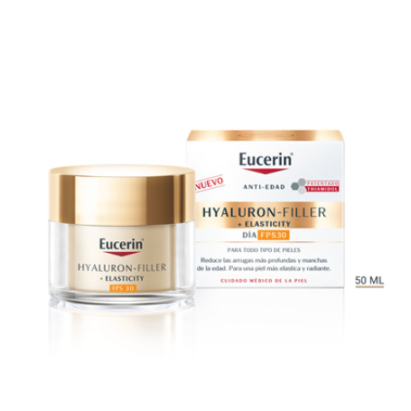 Eucerin productos dermocosméticos que cuidan la piel Hyaluron-Filler + Elasticity Cuidado Diario FPS 30