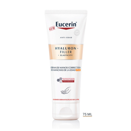 Eucerin productos dermocosméticos que cuidan la piel Eucerin Hyaluron-Filler +Elasticity crema de manos correctora de manchas de la edad FPS 30