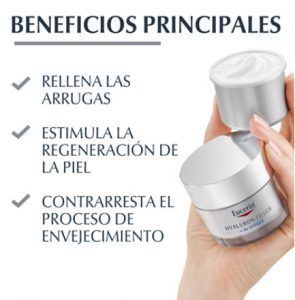 Eucerin productos dermocosméticos que cuidan la piel Eucerin Hyaluron-Filler Triple Efecto x3 Noche, repuesto