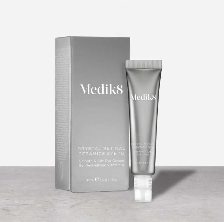 Medik8 Piel Bella de por Vida CRYSTAL RETINAL CERAMIDE EYE 10 Crema de ojos suave y reafirmante Vitamina A de liberación suave