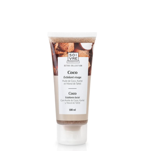 SOIVRE COSMETICS EXFOLIANTE FACIAL 100ML Coco Elimina toxinas y purifica la piel.