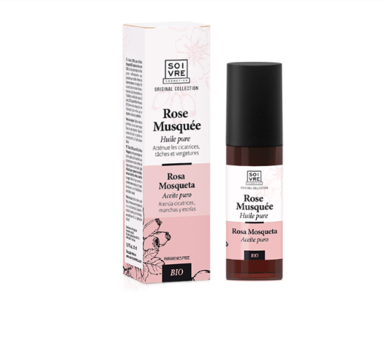 SOIVRE COSMETICS ACEITE PURO 30ML Rosa Mosqueta Previene y atenúa la aparición de arrugas, cicatrices, manchas y estrías.