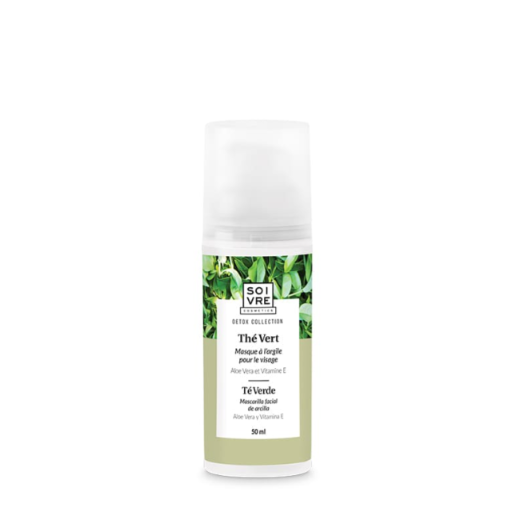 SOIVRE COSMETICS MASCARILLA FACIAL 50ML Té Verde Limpia en profundidad y purifica la piel.