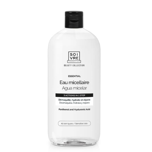 SOIVRE COSMETICS AGUA MICELAR 500ML Essential Elimina maquillaje e impurezas DESCUBRE MÁS AQUÍ.