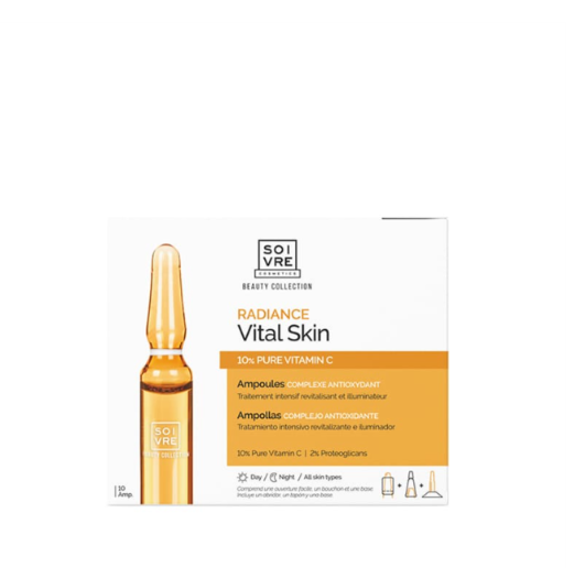 SOIVRE COSMETICS AMPOLLAS RADIANCE VITAL SKIN 10 AMP. X 2ML Radiance Vitamina C. Tratamiento iluminador y revitalizante.