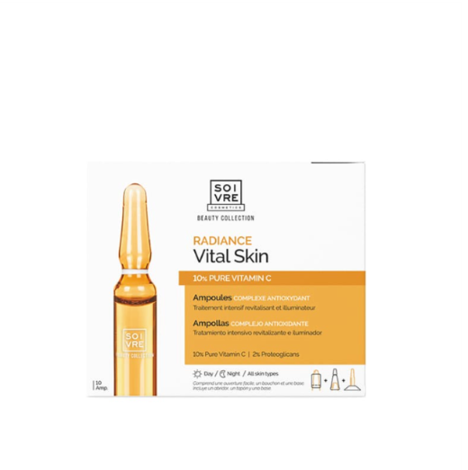 SOIVRE COSMETICS AMPOLLAS RADIANCE VITAL SKIN 30 AMP. X 2ML Radiance Vitamina C. Tratamiento iluminador y revitalizante.
